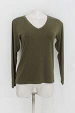 Blusa manga longa feminina verde