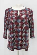 Blusa caroll feminina estampada