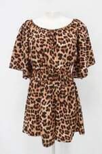 Macaquinho feminino estampado animal print