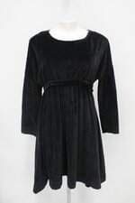 Vestido off rio feminino preto com Laço