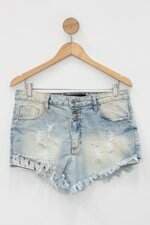Saia Jeans animale feminina azul com Degradê