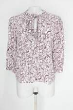 Camisa emme feminina estampada com Barra Mullet