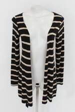 Cardigan riachuelo feminino preto listrado 