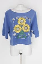 Blusa ziovara feminina azul com Silk