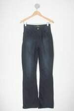 Calça Jeans lado avesso feminina azul