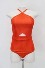 Body tuart feminino laranja com Recortes