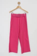 Calça de tecido dot clothing feminina rosa com Cinto