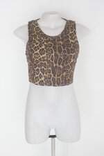 Blusa cropped renner feminina estampada com Recortes