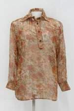 Blusa feminina estampada com Transparência