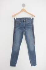 Calça Jeans gap feminina azul com Viés