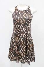 Vestido dimy feminina estampado com Nervura