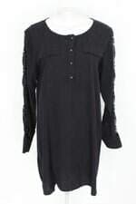 Vestido feminino preto com Renda