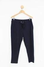 Calça de tecido feminina azul