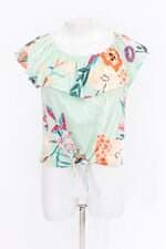 Blusa feminina estampada com Babado