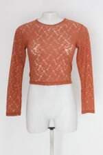 Blusa roupa velha feminina laranja