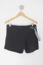 Shorts Saia amora feminina preta com Cós com elástico