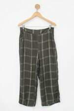 Calça de tecido maria.valentina feminina verde com fios dourado