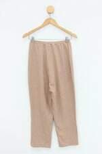 Calça de tecido feminina bege