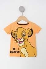 Camiseta disney Infantil marisa laranja com silk