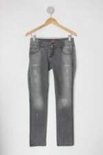 Calça Slim feminina cinza