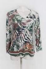 Blusa manga longa feminina estampada com Bordado