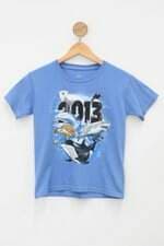 Camiseta Infantil sea world azul com Silk 