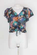 Blusa c&a yessica feminina estampado com Franzido