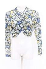 Blusa Top forever 21 feminina estampado com Franzido