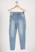 Calça Slim bio tipo feminina azul