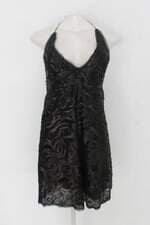 Vestido de paetê hit feminino preto com Forro