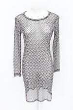 Vestido lança perfume feminino estampado com Transparência