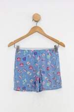 Short Infantil puket azul estampado
