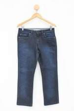 Calça Jeans chifon jeans feminina azul