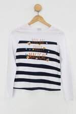 Camiseta Infantil malwee branca estampada