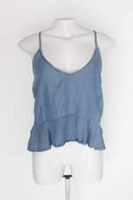 Regata pool jeans feminina azul