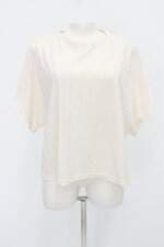 Blusa feminina manga morcego bege