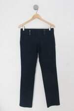 Calça de tecido hit feminina azul com Aplique