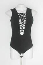 Body forever 21 feminino preto com Recortes