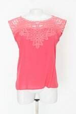 Blusa onnara feminina rosa com Recortes