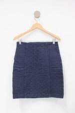Saia drops feminina azul
