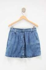 Saia jeans marisa feminina azul
