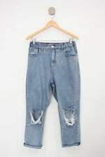 Calça Wide leg C&A feminina azul