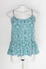 Regata marisa feminina azul estampada
