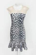 Vestido renner feminino estampado com Babado