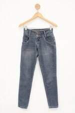 Calça Jeans hno feminina azul com Aplique