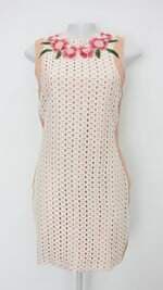 Vestido cloude feminino nude com Renda