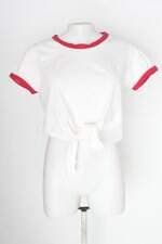 Blusa feminina branca com Recortes