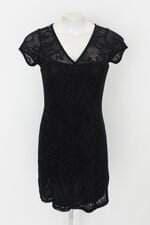 Vestido feminino preto com Forro