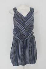 Vestido shoulder feminino estampado com Meio forro
