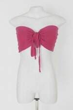 Top de tricot feminino rosa